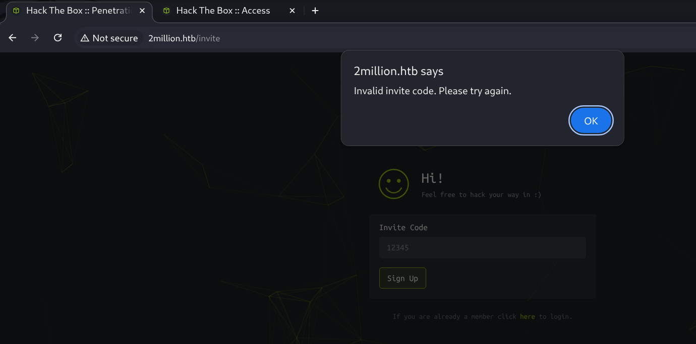 Old HackTheBox Page