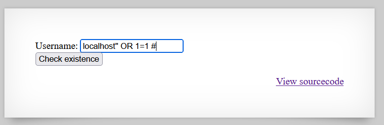 User Exist Window